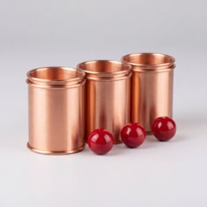 Copper Cups and Balls Set